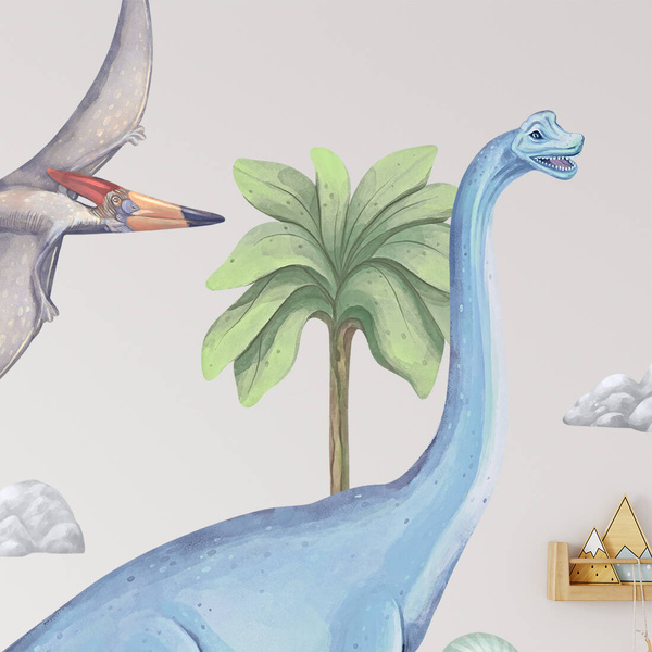 Naklejki na ścianę do pokoju dziecięcego Dinozaury 2