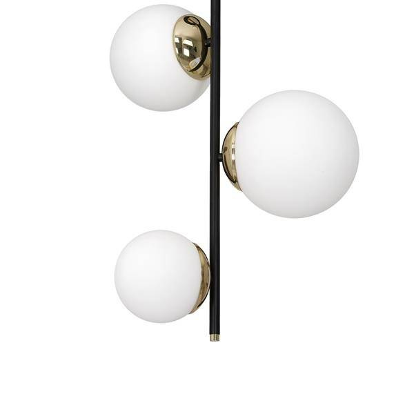 Nowoczesna lampa sufitowa SPARTA BLACK / GOLD MLP6496