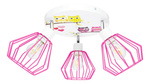 Lampa sufitowa dla chłopca z motywem piłki nożnej 3-punktowa Druciak Loft 