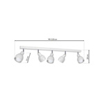 Lampa sufitowa PIK WHITE 5xE27 MLP9683