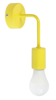 Lampa ścienna kinkiet do pokoju dziecka żółty w stylu loft Vanessa 1xE27