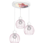 Lampa wisząca do pokoju dziewczynki Księżniczka Koszyczek 3xE27