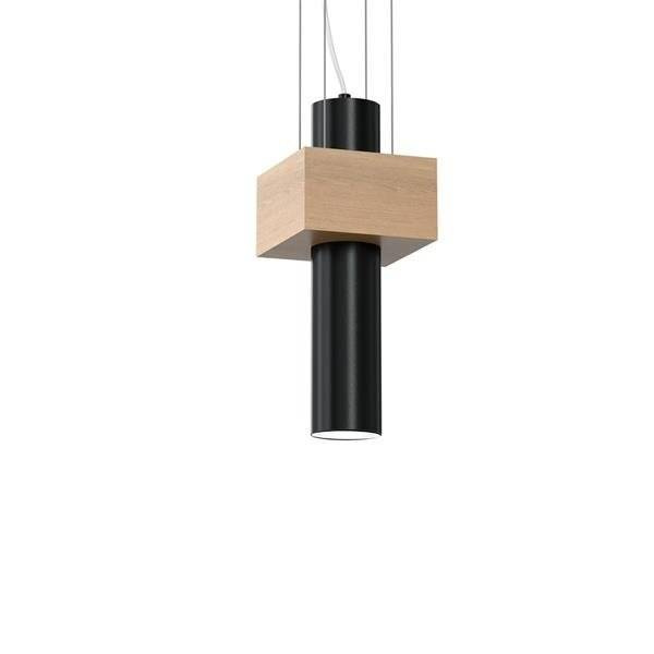 Nowoczesna lampa wisząca WEST BLACK 1xGU10 MLP5509