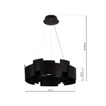 Lampa wisząca TORINO BLACK 24W LED ML6141