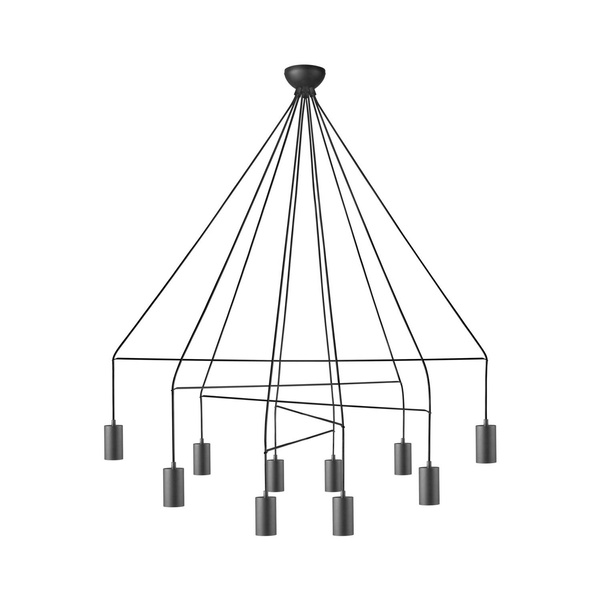 Lampa wisząca nad stół  IMBRIA BLACK X 10pkt