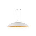 Lampa wisząca kompozytowa elipsa CANOE 40W 5x E27 wys. 250cm | biały