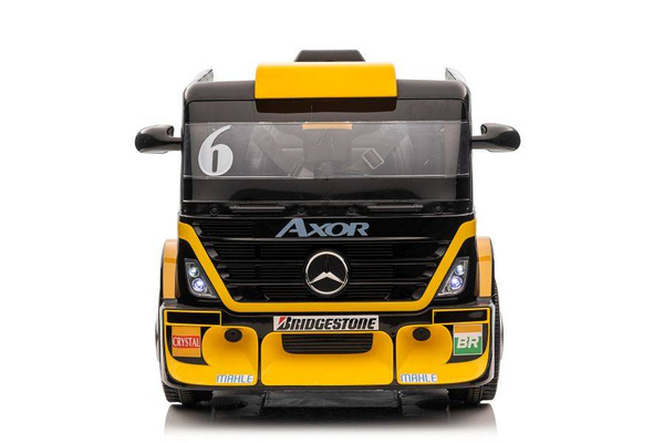 Auto Na Akumulator Mercedes + Naczepa XMX622B  Zółty LCD
