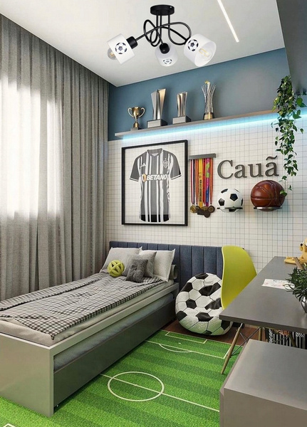 Lampa sufitowa do pokoju dziecka Piłkarski Kubeczek 3xE27 Led 