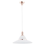 Nowoczesny lampa sufitowa MILEY I miedź śr. 42cm