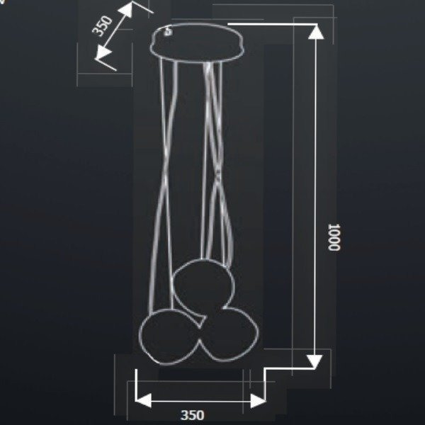 Lampa wisząca RON BLACK
