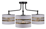 Lampa sufitowa czarna/chrom 3xE27 Andy 33-00514