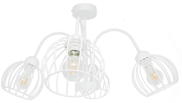SUFITOWA LAMPA ARCANA 4 BIAŁA KULA