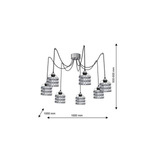 Lampa wiszaca LARS GREY 7xE27