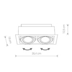 Lampa DOWNLIGHT SILVER ES111