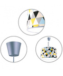 Lampa do pokoju dziecięcego z kolorowym z abażurem   