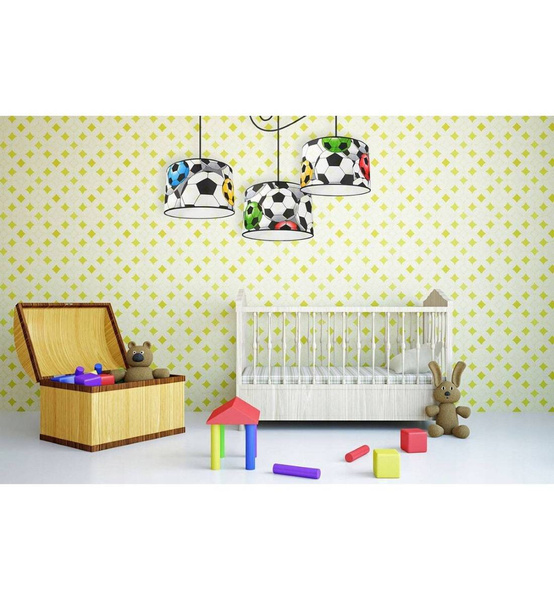 Lampa do pokoju dziecka piłka nożna typ pająk 3xE27 Led