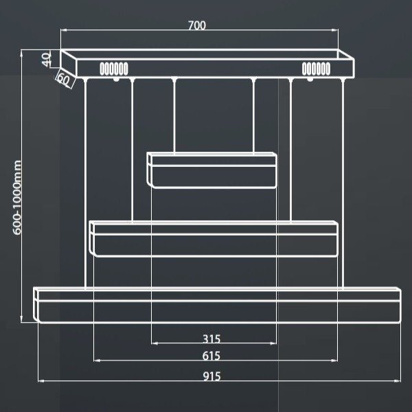 Lampa wisząca BEAM III LED