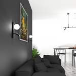 Stylowy Kinkiet SIRIO 2xG9  | Czarny