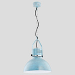 Lampa wisząca zwis MEDINA niebieski/biały śr. 37,5cm