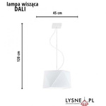 Lampa wisząca do pokoju dziecka miętowa DALI