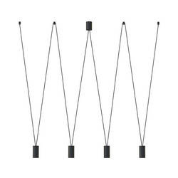 Lampa wisząca nad wyspę MORE EYE IV regulowana 4x GU10 10W | czarny