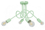  Lampa sufitowa do pokoju dziecięcego seledynowa Mondo 4 Loft