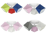 Lampa sufitowa do pokoju dziecka kolorowa  Świetlisty Diamencik 3xE27 Led 