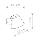Kinkiet SOUL White wys 10,7cm