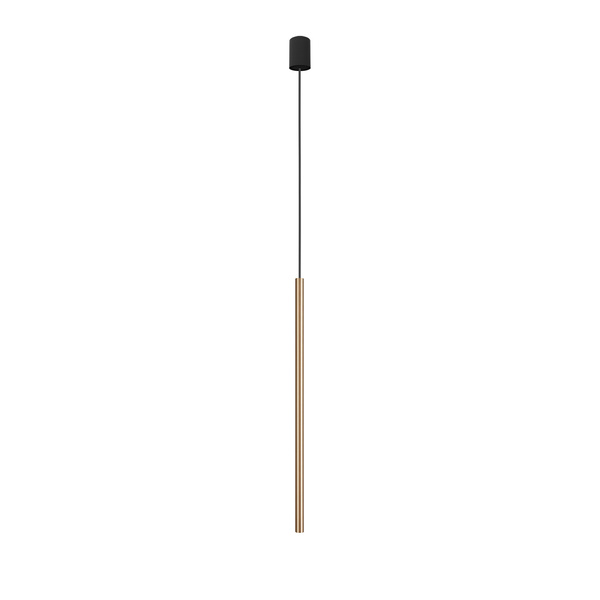Lampa sopel złota LASER SOLID BRASS 750 mosiądz długi zwis 210cm