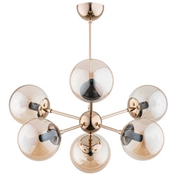 Lampa sufitowa ALFA SANDY ZŁOTA 6xE14 63cm | 63076