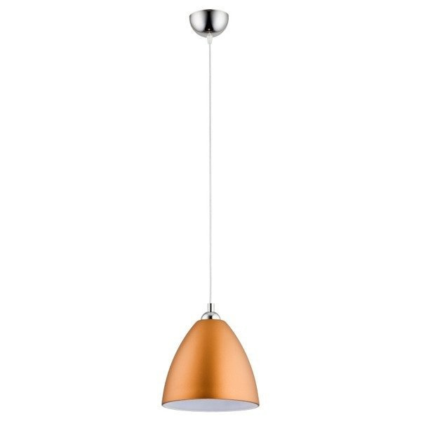 Lampa wisząca zwis DAWID złoty/chrom śr. 23cm