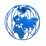 Lampa sufitowa do małego pokoju dziecięcego kolorowa Zakręcony Globus Mały 1