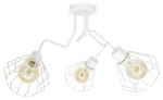 Lampa sufitowa do pokoju nastolatka biała Zyg Zag