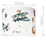  Lampa sufitowa do pokoju dziecka podwójna Samolot 2xE27