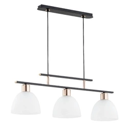 Lampa wisząca ALFA SONATA CZARNA 3xE27 22cm | 63005