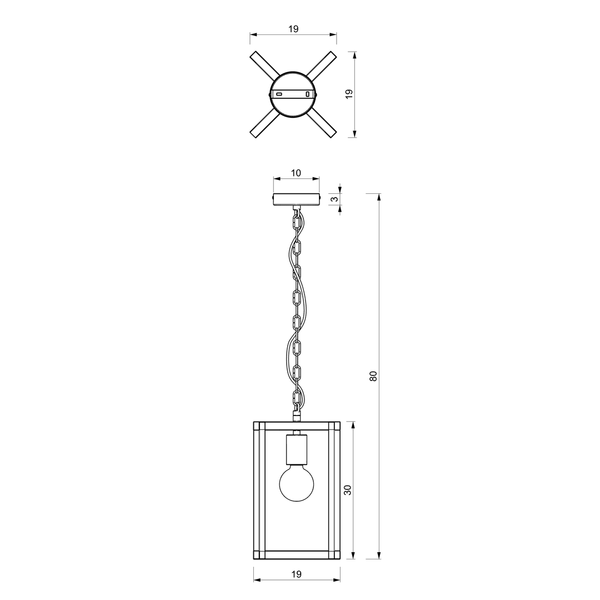 Lampa wisząca ARNOLD, MLP8562, czarna, 1x60W E27
