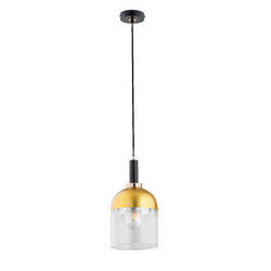 Stylowa lampa wisząca VENTO E27 wys. 90cm | złoty