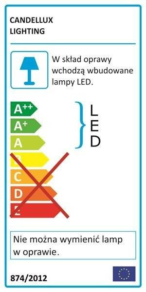 Kinkiet łazienkowy chrom listwa LED 11W 4000K Quasar Candellux 20-73402