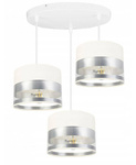 Elegancka Lampa z Transparentnymi Detalami na Nowoczesnych Abażurach
