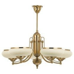 Lampa sufitowa żyrandol klasyczny PRESTIGE patyna/ecru śr. 64cm