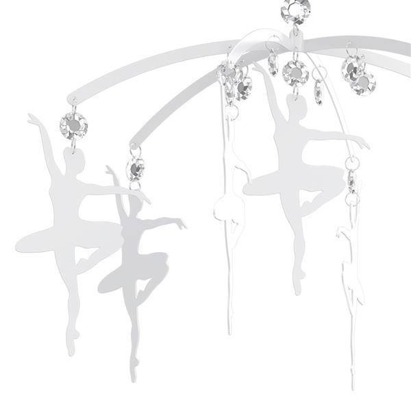 Lampa sufitowa dziecięca z abażurem BALETNICA III różowy śr. 36cm