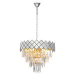 Lampa wisząca CARISMA, chrom/transparentny, 9x40W E14, ML8889