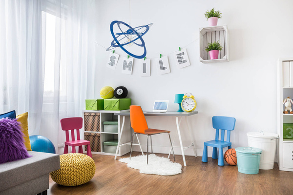 Lampa sufitowa do pokoju dziecka nowoczesna granatowa Sferis 1XE27 Led