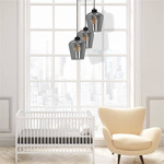 Nowoczesna lampa wisząca koło SANTIAGO SMOKED MLP6612