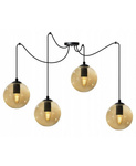 Nowoczesna lampa w stylu Loft typ pająk szklane 4xE27 Led 