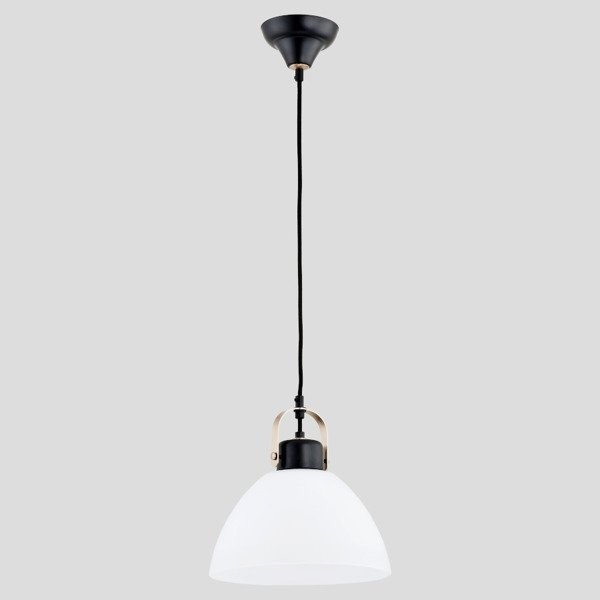 Lampa wisząca zwis SARBIN czarny/biały śr. 25cm