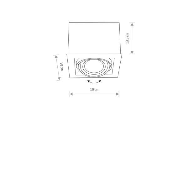 Lampa sufitowa BOX WHITE ES111 