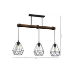 Lampa wisząca ACERO 3xE27