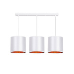 Lampa wisząca biała listwa 3xE27 Atlanta 33-00651