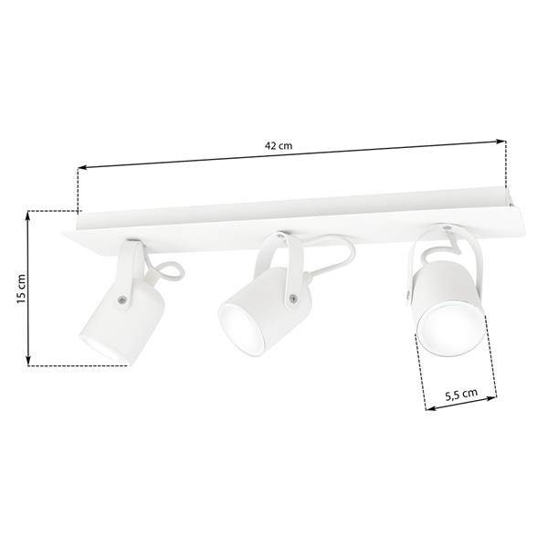 Nowoczesna lampa sufitowa PICO WHITE 3xGU10 MLP991